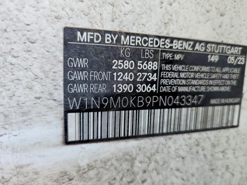 Продажа на аукционе авто 2023 Mercedes-benz Eqb, vin: W1N9M0KB9PN043347, номер лота: 66253476