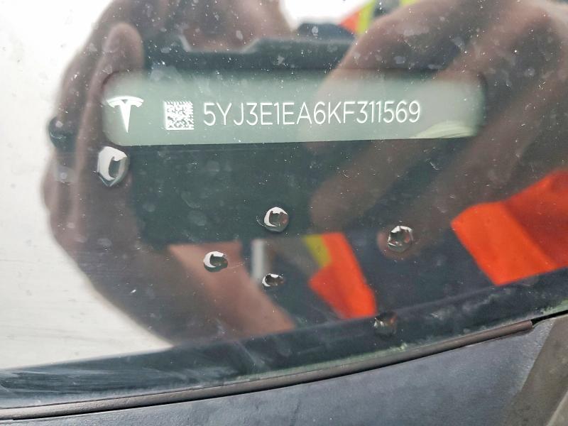 Продаж на аукціоні авто 2019 Tesla Model 3, vin: 5YJ3E1EA6KF311569, номер лоту: 64589096