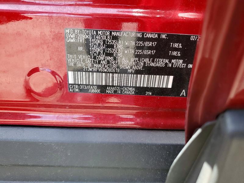 Продажа на аукционе авто 2025 Toyota Rav4, vin: 2T3W1RFV6SW380619, номер лота: 64313976