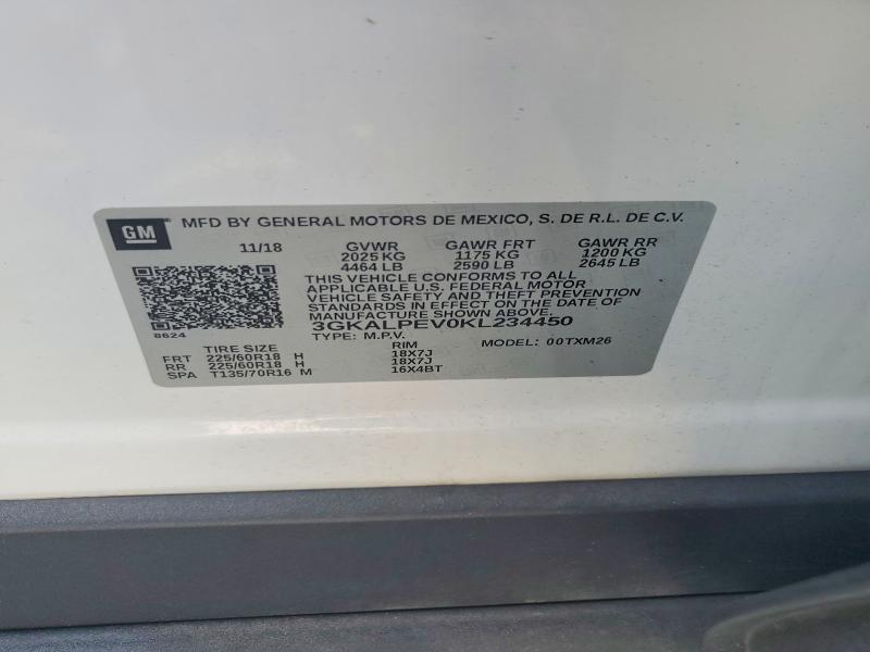 Aukcja sprzedaży 2019 Gmc Terrain, vin: 3GKALPEV0KL234450, numer aukcji: 64284986