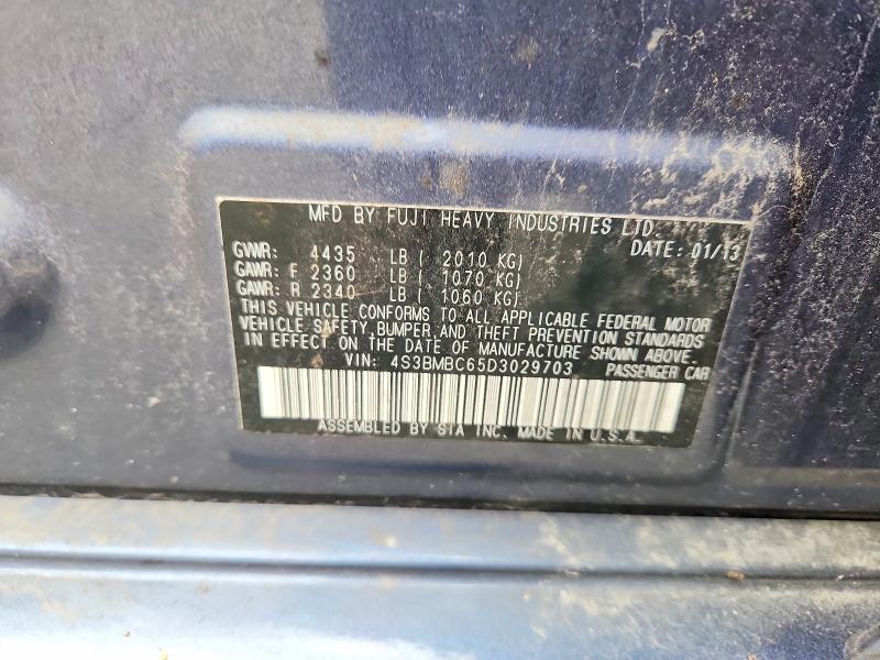 Продажа на аукционе авто 2013 Subaru Legacy, vin: 4S3BMBC65D3029703, номер лота: 67007506