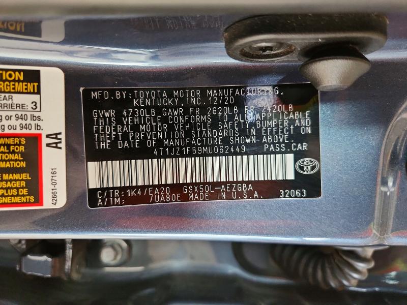 Aukcja sprzedaży 2021 Toyota Avalon, vin: 4T1JZ1FB9MU062449, numer aukcji: 64057616