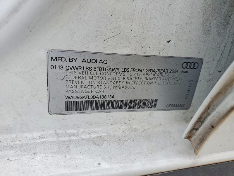 Aukcja sprzedaży 2013 Audi S4, vin: WAUBGAFL3DA188134, numer aukcji: 66048546