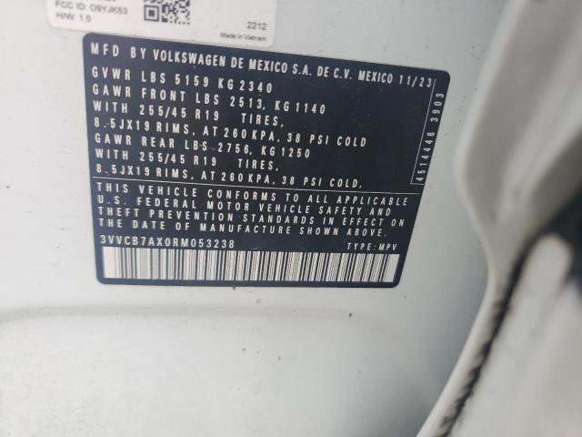 Продаж на аукціоні авто 2024 Volkswagen Tiguan, vin: 3VVCB7AX0RM053238, номер лоту: 65142336