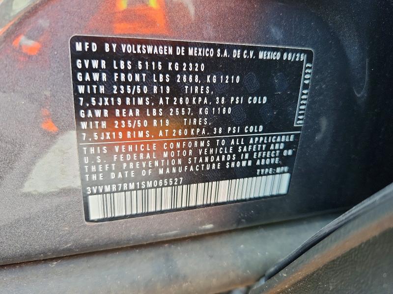 Aukcja sprzedaży 2025 Volkswagen Tiguan, vin: 3VVMR7RM1SM065527, numer aukcji: 64054276