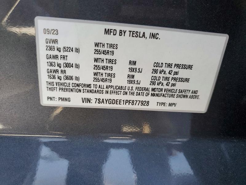 Aukcja sprzedaży 2023 Tesla Model Y, vin: 7SAYGDEE1PF877928, numer aukcji: 65542376