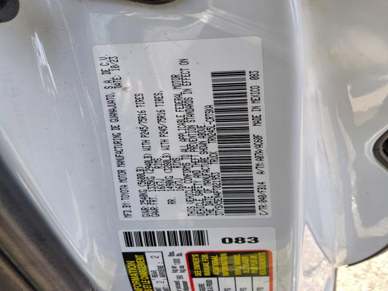 62344316 :رقم المزاد ، 3TYSX5EN4PT021953 vin ، 2023 Toyota Tacoma مزاد بيع