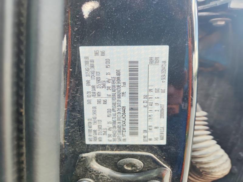 65987616 :رقم المزاد ، 1FTEW1E4XLKD64408 vin ، 2020 Ford F150 مزاد بيع