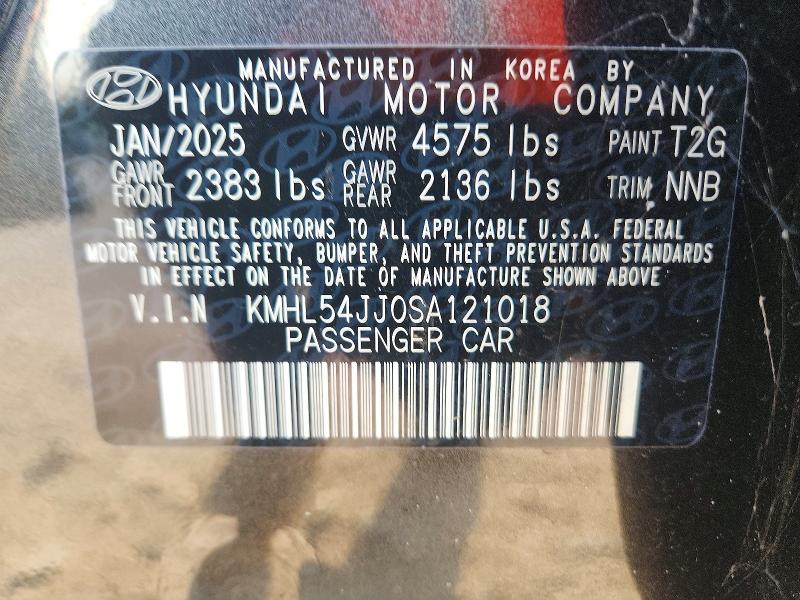 Продаж на аукціоні авто 2025 Hyundai Sonata Hybrid, vin: KMHL54JJ0SA121018, номер лоту: 66261796