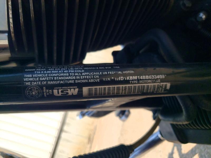 Продажа на аукционе авто 2011 Harley-davidson Flhx, vin: 1HD1KBM14BB633409, номер лота: 68836896