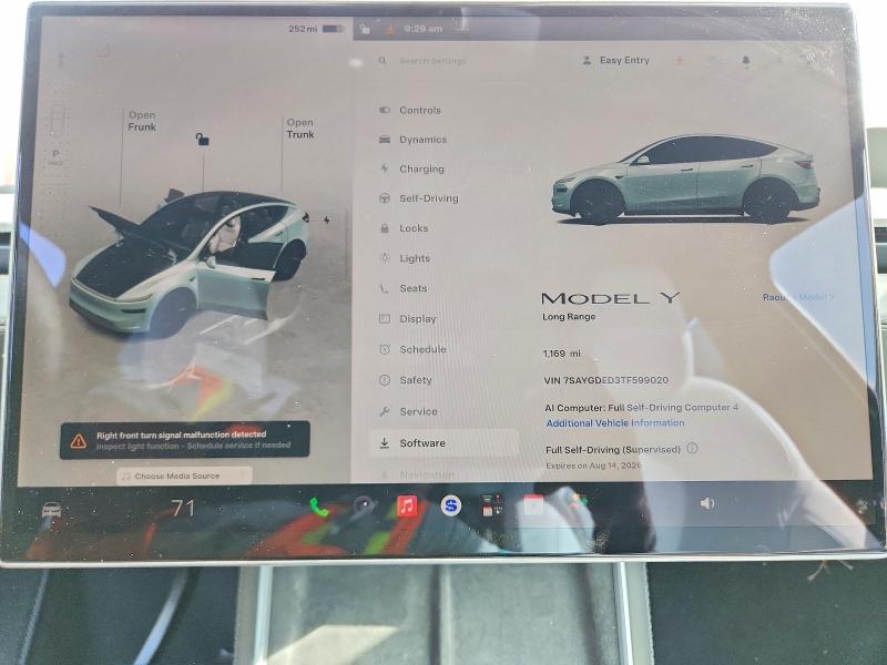 Aukcja sprzedaży 2026 Tesla Model Y, vin: 7SAYGDED3TF599020, numer aukcji: 56870246