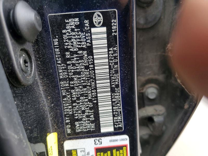 Aukcja sprzedaży 2018 Toyota Camry, vin: 4T1B61HK7JU018150, numer aukcji: 64743286