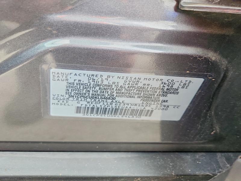 Aukcja sprzedaży 2019 Nissan Kicks, vin: 3N1CP5CU0KL546830, numer aukcji: 65129636
