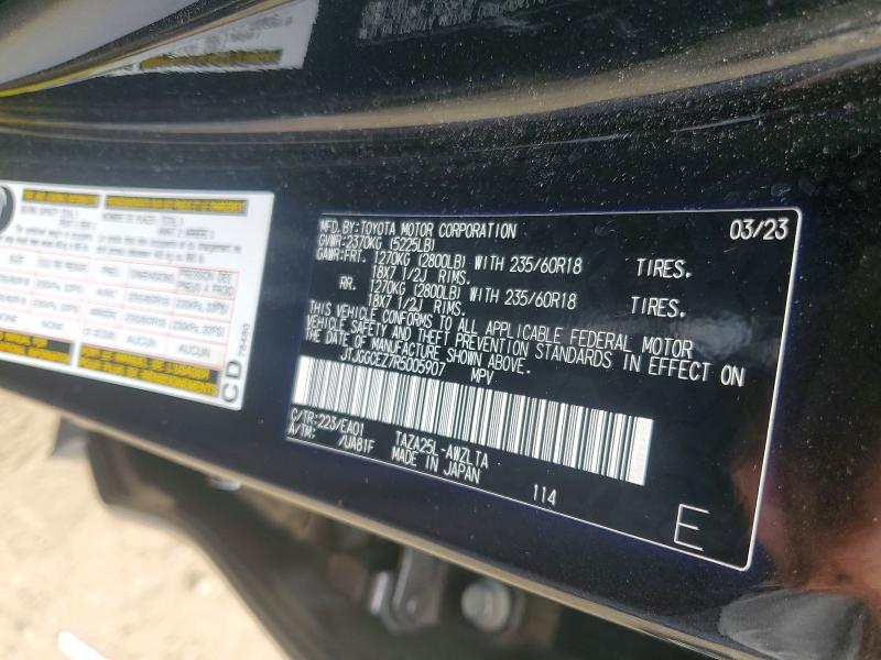 Aukcja sprzedaży 2024 Lexus Nx, vin: JTJGGCEZ7R5005907, numer aukcji: 64708716