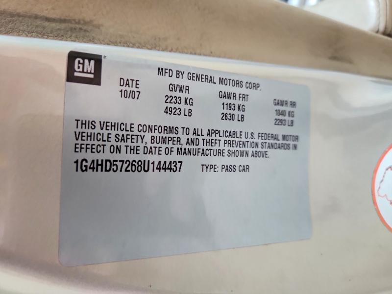 Aukcja sprzedaży 2008 Buick Lucerne, vin: 1G4HD57268U144437, numer aukcji: 64005756