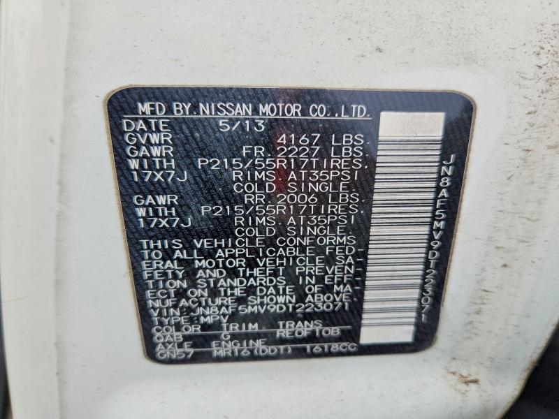 Продажа на аукционе авто 2013 Nissan Juke, vin: JN8AF5MV9DT223071, номер лота: 65004126