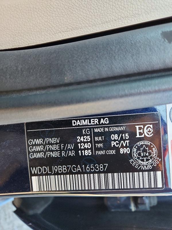 Продажа на аукционе авто 2016 Mercedes-benz Cls, vin: WDDLJ9BB7GA165387, номер лота: 62766486