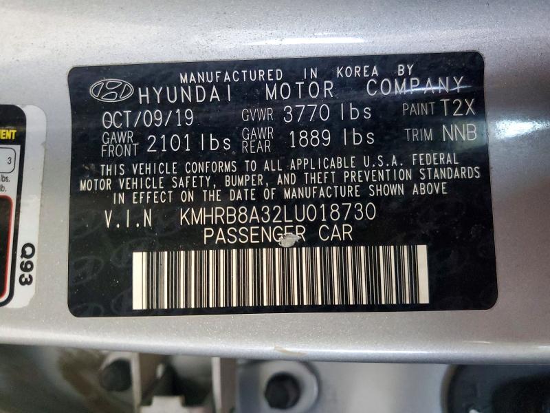 Продажа на аукционе авто 2020 Hyundai Venue, vin: KMHRB8A32LU018730, номер лота: 63785116