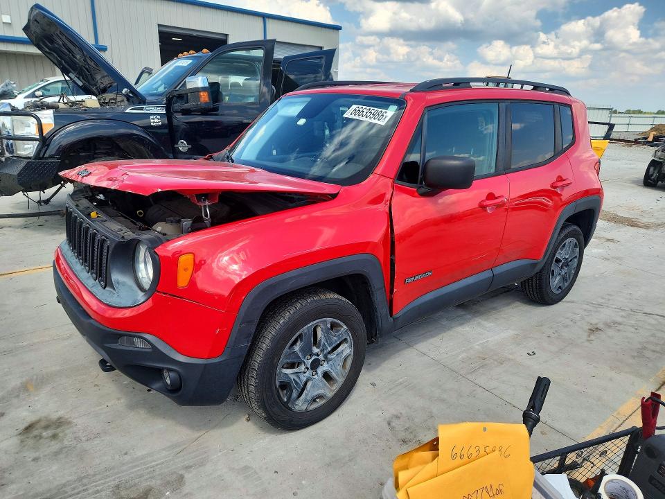 2018 Jeep Renegade მანქანა იყიდება აუქციონზე, vin: ZACCJBAB4JPH79999, აუქციონის ნომერი: 66635986