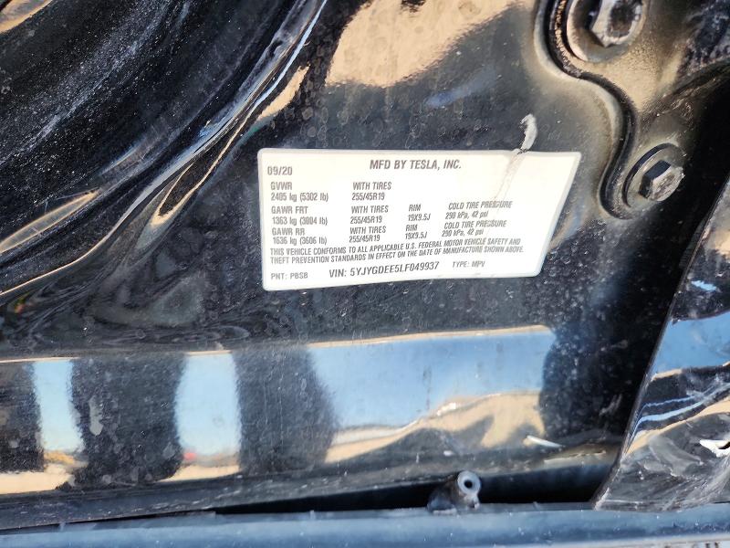 Aukcja sprzedaży 2020 Tesla Model Y, vin: 5YJYGDEE5LF049937, numer aukcji: 66634626