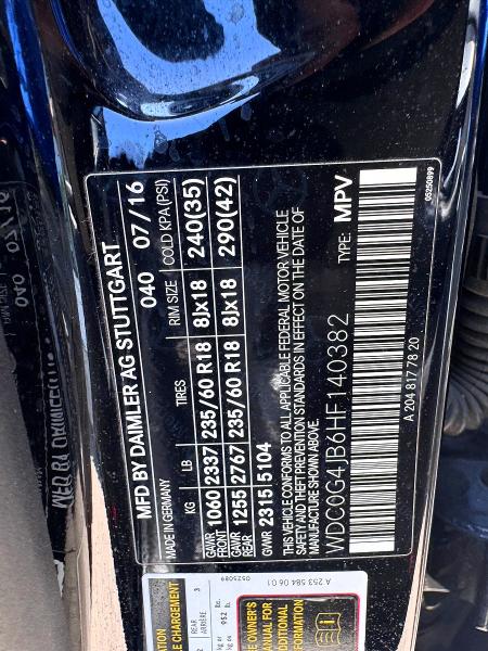 Продаж на аукціоні авто 2017 Mercedes-benz Glc, vin: WDC0G4JB6HF140382, номер лоту: 66051456
