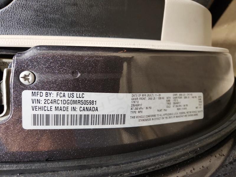 Продаж на аукціоні авто 2021 Chrysler Voyager, vin: 2C4RC1DG0MR505981, номер лоту: 63260226