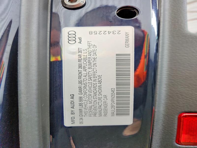 2024 Audi A6 მანქანა იყიდება აუქციონზე, vin: WAUL2BF24RN055463, აუქციონის ნომერი: 64244386
