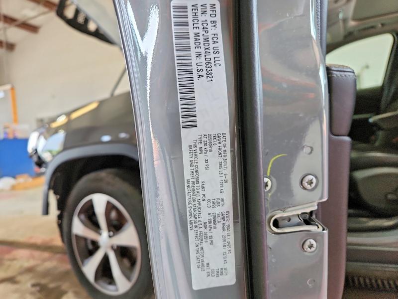 Продаж на аукціоні авто 2020 Jeep Cherokee, vin: 1C4PJMDX4LD633821, номер лоту: 64459376