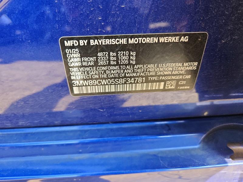 Aukcja sprzedaży 2025 Bmw 330xi, vin: 3MW89CW05S8F34781, numer aukcji: 65900676