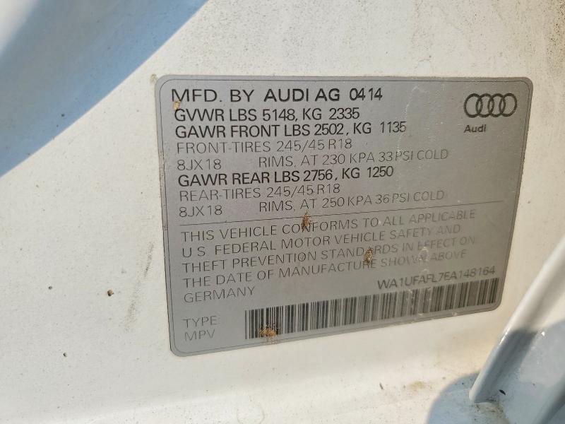 Продажа на аукционе авто 2014 Audi A4 Allroad, vin: WA1UFAFL7EA148164, номер лота: 64626636