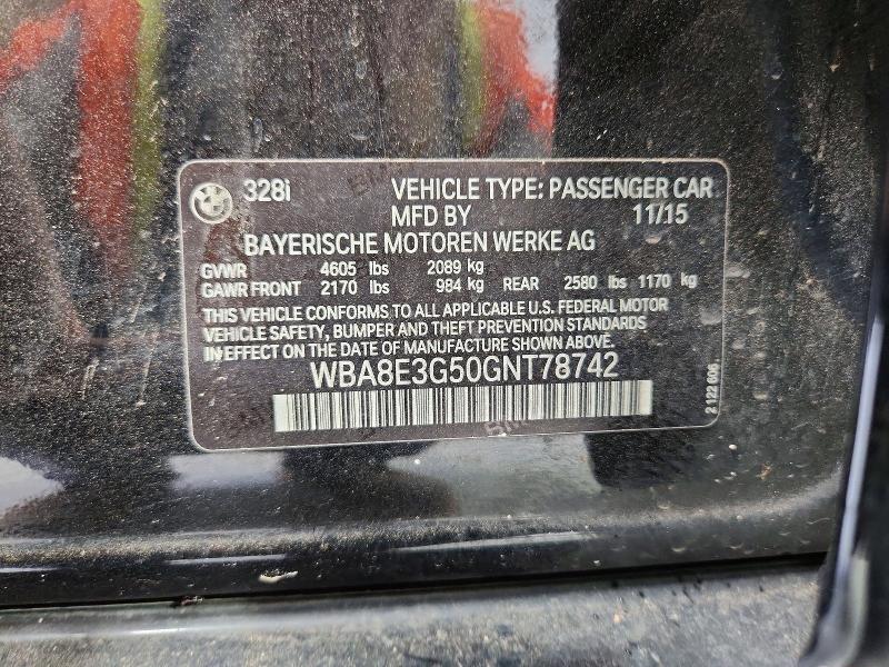 Aukcja sprzedaży 2016 Bmw 328, vin: WBA8E3G50GNT78742, numer aukcji: 64393166