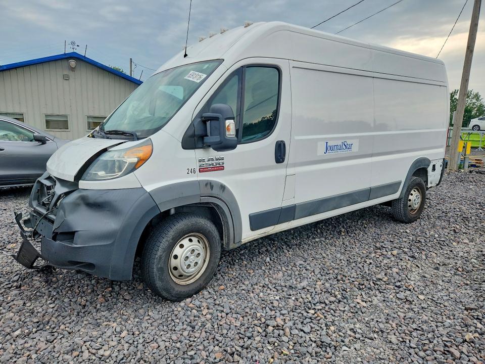 63913116 :رقم المزاد ، 3C6TRVDG7JE146841 vin ، 2018 Ram Promaster 2500 مزاد بيع