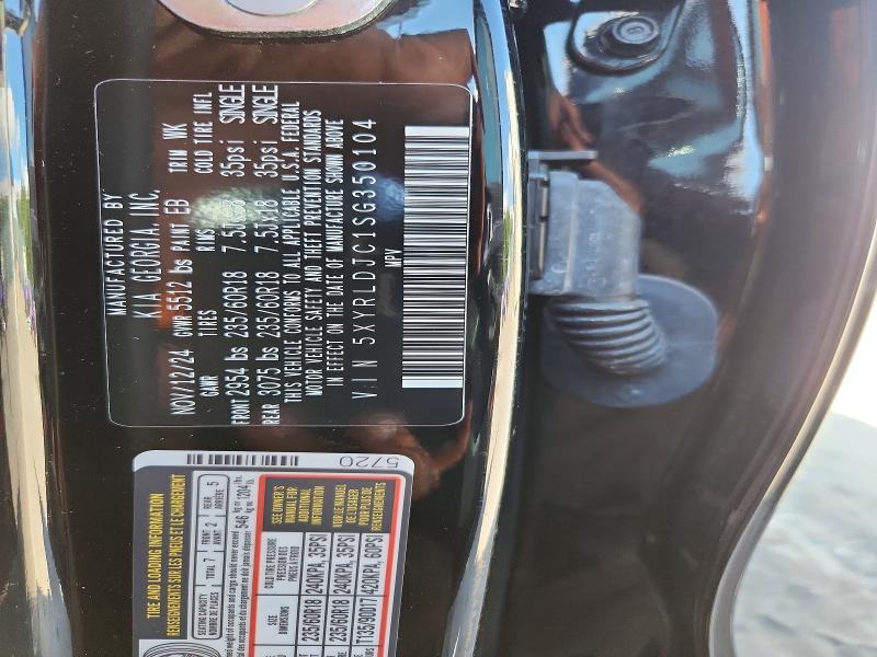 2025 Kia Sorento მანქანა იყიდება აუქციონზე, vin: 5XYRLDJC1SG350104, აუქციონის ნომერი: 66811916