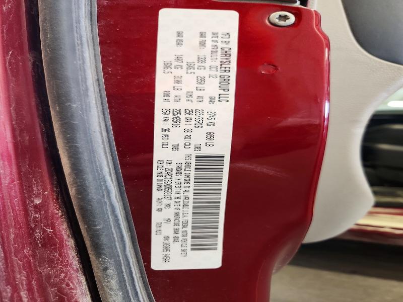 64592266 :رقم المزاد ، 2C4RC1BGXDR583137 vin ، 2013 Chrysler Town & Country مزاد بيع