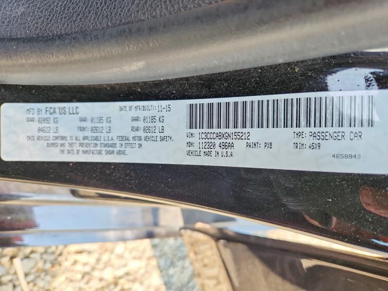 Aukcja sprzedaży 2016 Chrysler 200, vin: 1C3CCCABXGN155212, numer aukcji: 67260206