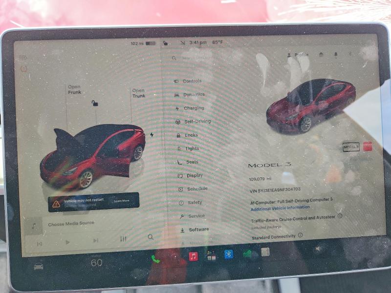 63441496 :رقم المزاد ، 5YJ3E1EA9NF304703 vin ، 2022 Tesla Model 3 مزاد بيع
