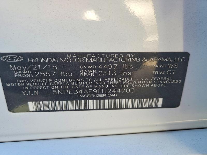 Aukcja sprzedaży 2015 Hyundai Sonata, vin: 5NPE34AF9FH244703, numer aukcji: 63686356