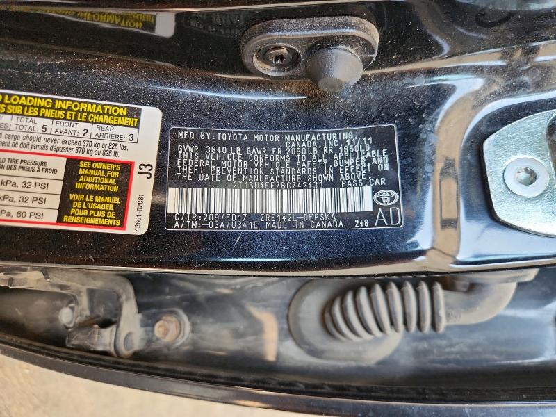 Продажа на аукционе авто 2011 Toyota Corolla, vin: 2T1BU4EE7BC742431, номер лота: 66842596