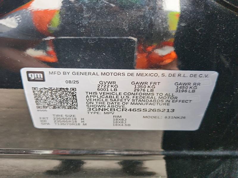 Продажа на аукционе авто 2025 Chevrolet Blazer, vin: 3GNKBCR46SS265213, номер лота: 64584906