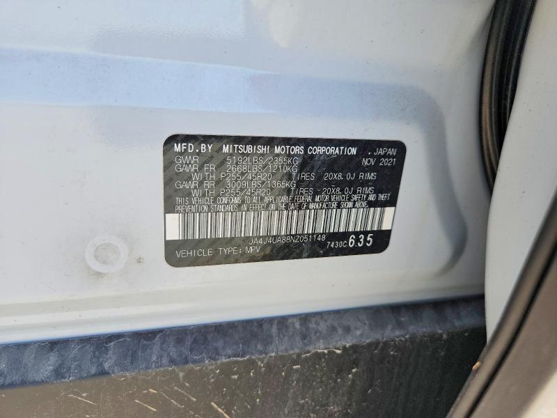 Продажа на аукционе авто 2022 Mitsubishi Outlander, vin: JA4J4UA88NZ051148, номер лота: 66419236