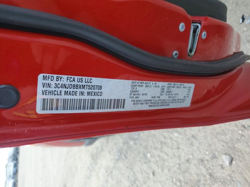Продажа на аукционе авто 2021 Jeep Compass, vin: 3C4NJDBBXMT520708, номер лота: 64282226