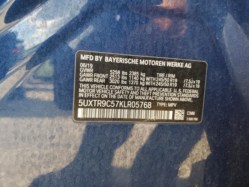 Aukcja sprzedaży 2019 Bmw X3, vin: 5UXTR9C57KLR05768, numer aukcji: 63303326