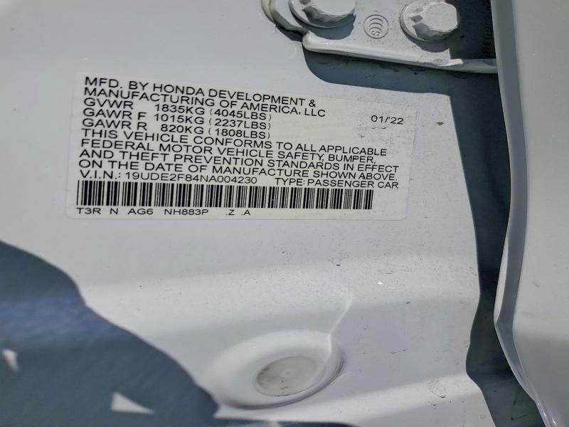 Продажа на аукционе авто 2022 Acura Ilx, vin: 19UDE2F84NA004230, номер лота: 64316636