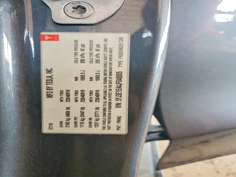 Продаж на аукціоні авто 2018 Tesla Model 3, vin: 5YJ3E1EA4JF048805, номер лоту: 65142806