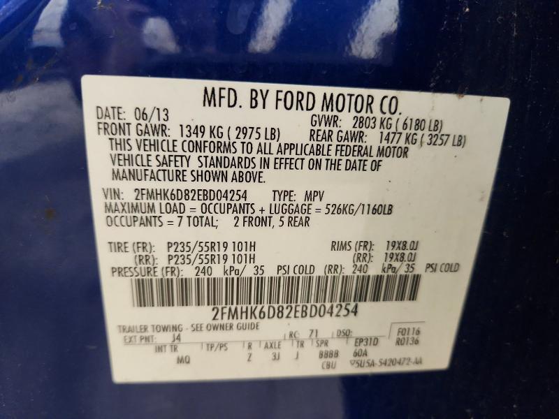 Aukcja sprzedaży 2014 Ford Flex, vin: 2FMHK6D82EBD04254, numer aukcji: 64065306