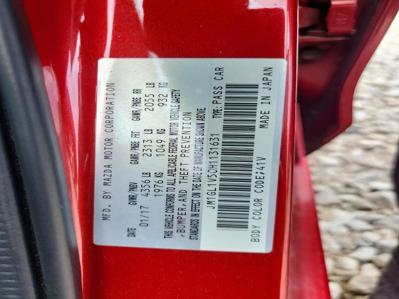 Продажа на аукционе авто 2017 Mazda 6, vin: JM1GL1V50H1131631, номер лота: 66586176