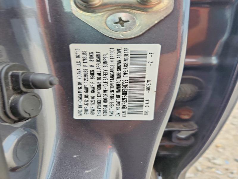 Aukcja sprzedaży 2013 Honda Civic, vin: 19XFB2F84DE020729, numer aukcji: 66973546