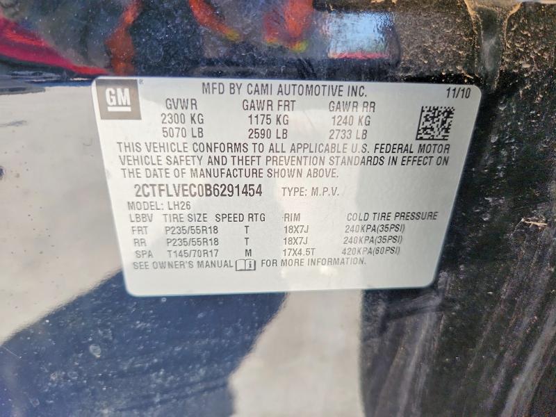 66214536 :رقم المزاد ، 2CTFLVEC0B6291454 vin ، 2011 Gmc Terrain مزاد بيع