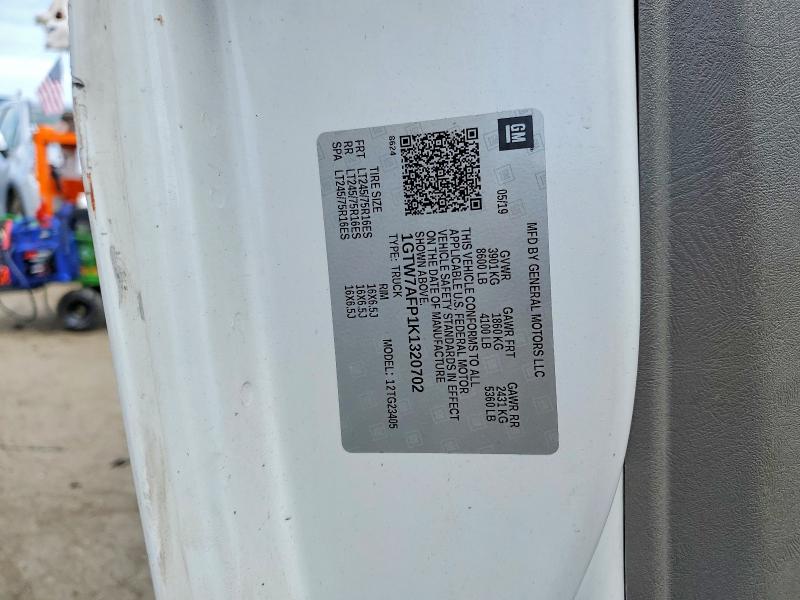66360516 :رقم المزاد ، 1GTW7AFP1K1320702 vin ، 2019 Gmc Savana مزاد بيع