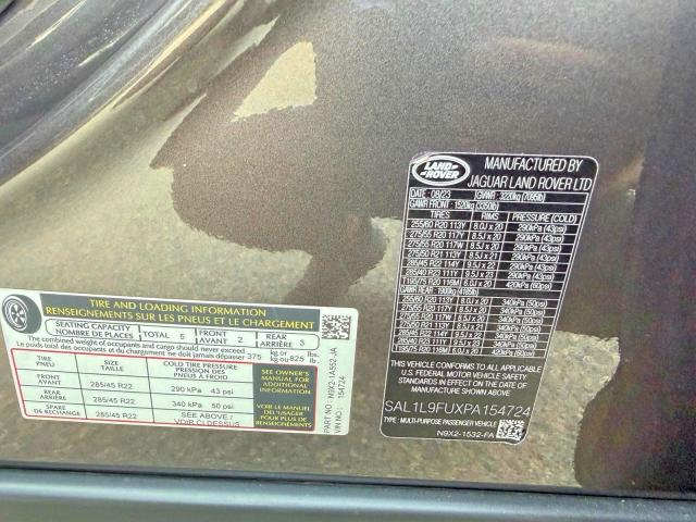 Aukcja sprzedaży 2023 Land Rover Range Rover Sport, vin: SAL1L9FUXPA154724, numer aukcji: 64404316
